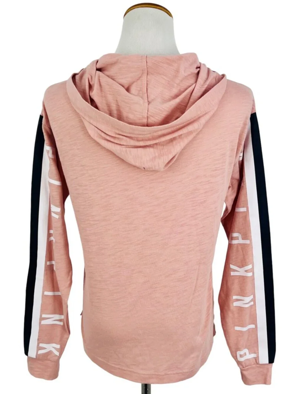 Victoria’s Secret PINK Hooded Blush Logo Top | Athleisure Y2K10s Tumblr Athletic - Picture 6 of 12